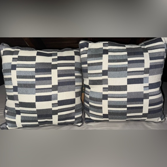 Set of  Geometric Pattern Throw Pillows - Picture 1 of 5